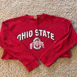 cropped vintage Ohio state shirt